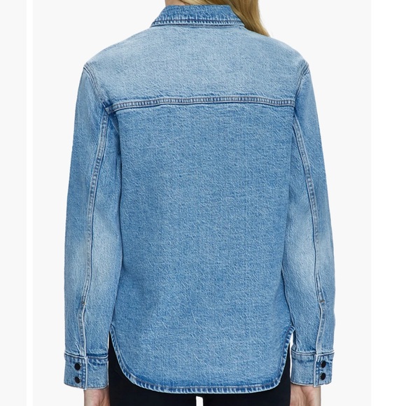 NWT Pistola Liv Long Sleeve Denim Shirt XL - Picture 3 of 15